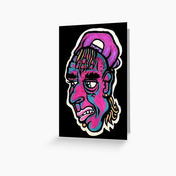 Burnout - Black Background Version Greeting Card