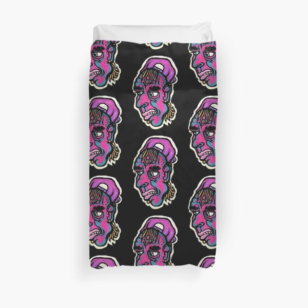 Burnout - Black Background Version Duvet Cover