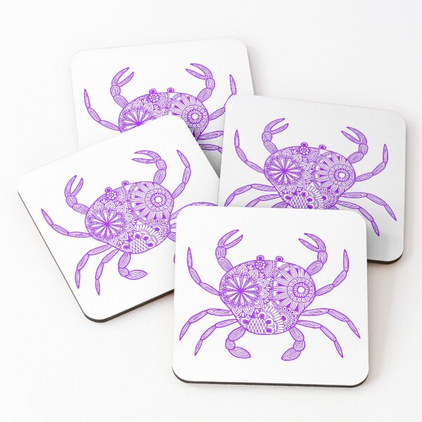 Item preview, Mandala Crab (purple and white) designed and sold by Calen  Picard-Carroll.