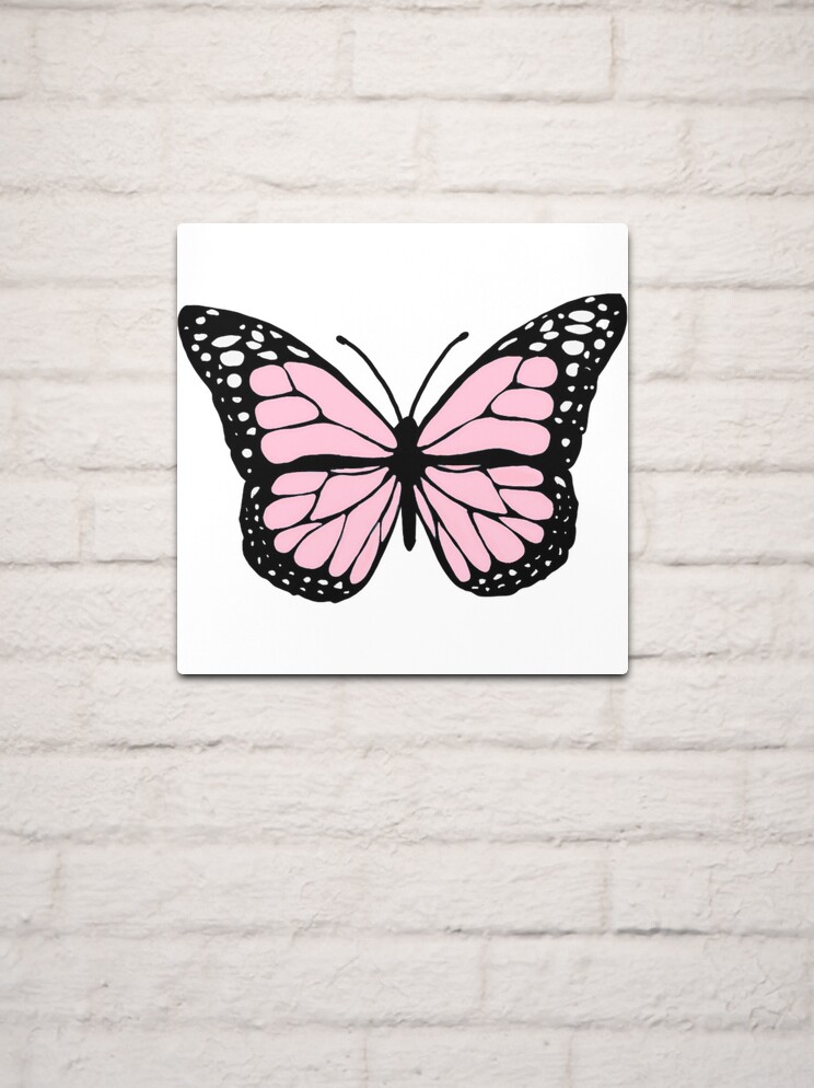 Pink Butterfly Sticker Poster for Sale by lcd93