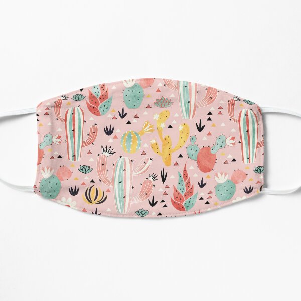 Pink Desert pattern Mask