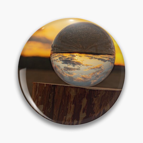 Item preview, Cloudy Michigan sunset within lensball designed and sold by Joshua Satterlee.