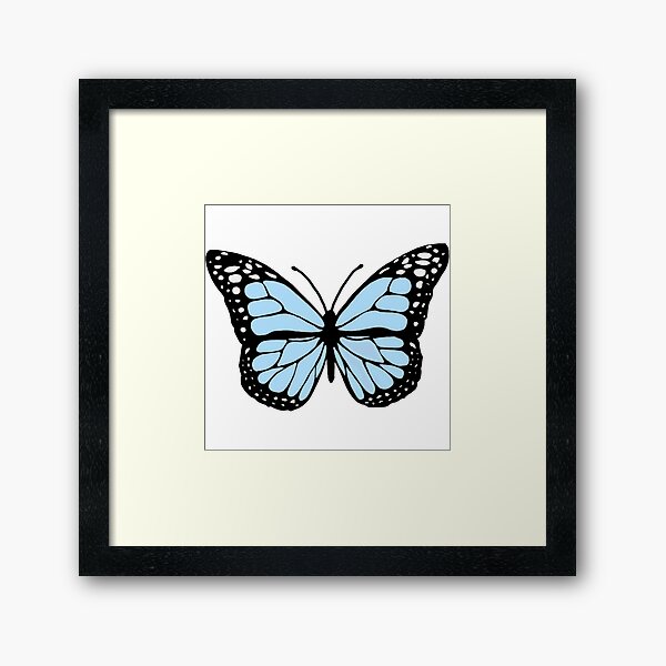 Prints 'Blue Butterfly' Wall Posters PP021088