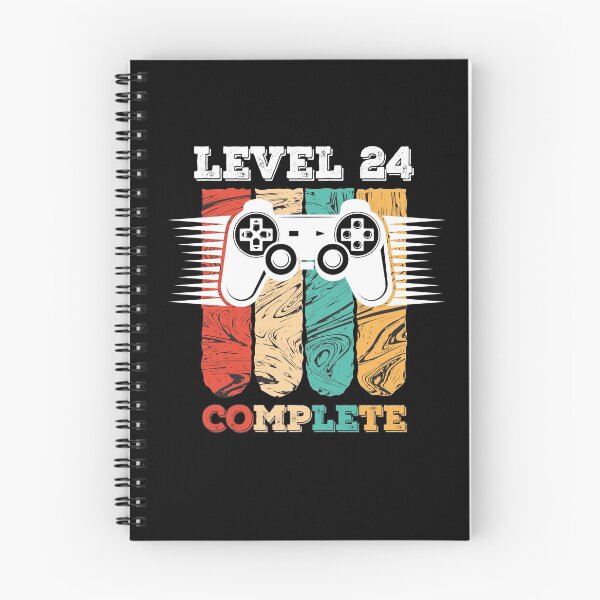 Item preview, Level 24 Complete 24th Birthday - Celebrate 24th Wedding Gift Video Gamer designed and sold by graphicmeyou.