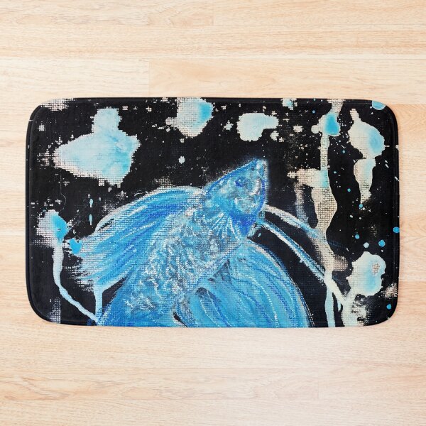 Item preview, Blue Splatter Drip Betta designed and sold by PaintedPuffer.