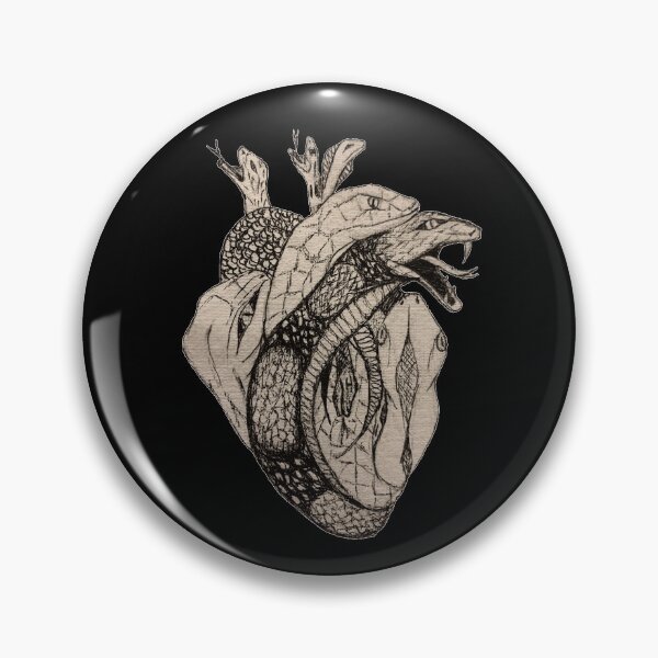 Item preview, snake heart designed and sold by sincerelillyme.