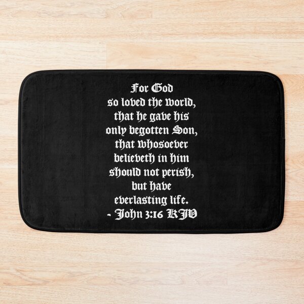 Item preview, John 3:16 KJV - AV 1611 White Text designed and sold by VerShirts.