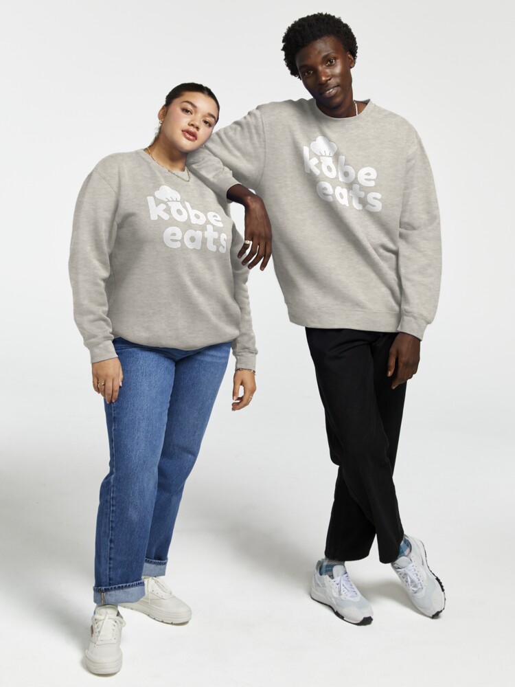 Thumbnail 1 of 7, Pullover Sweatshirt, Kobe Eats - White designed and sold by ashleywian.