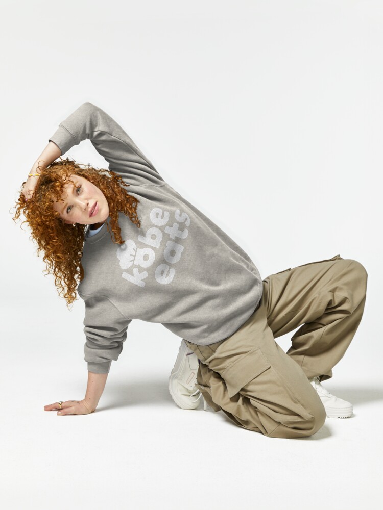 Thumbnail 6 of 7, Pullover Sweatshirt, Kobe Eats - White designed and sold by ashleywian.