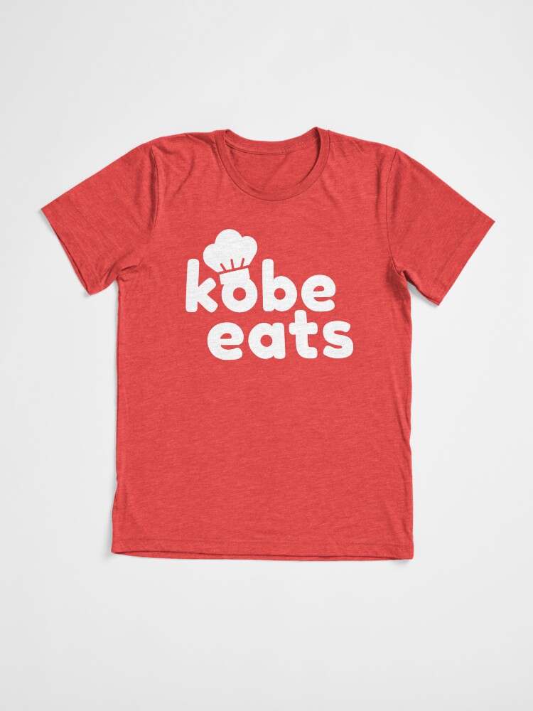 Thumbnail 3 of 7, Tri-blend T-Shirt, Kobe Eats - White designed and sold by ashleywian.