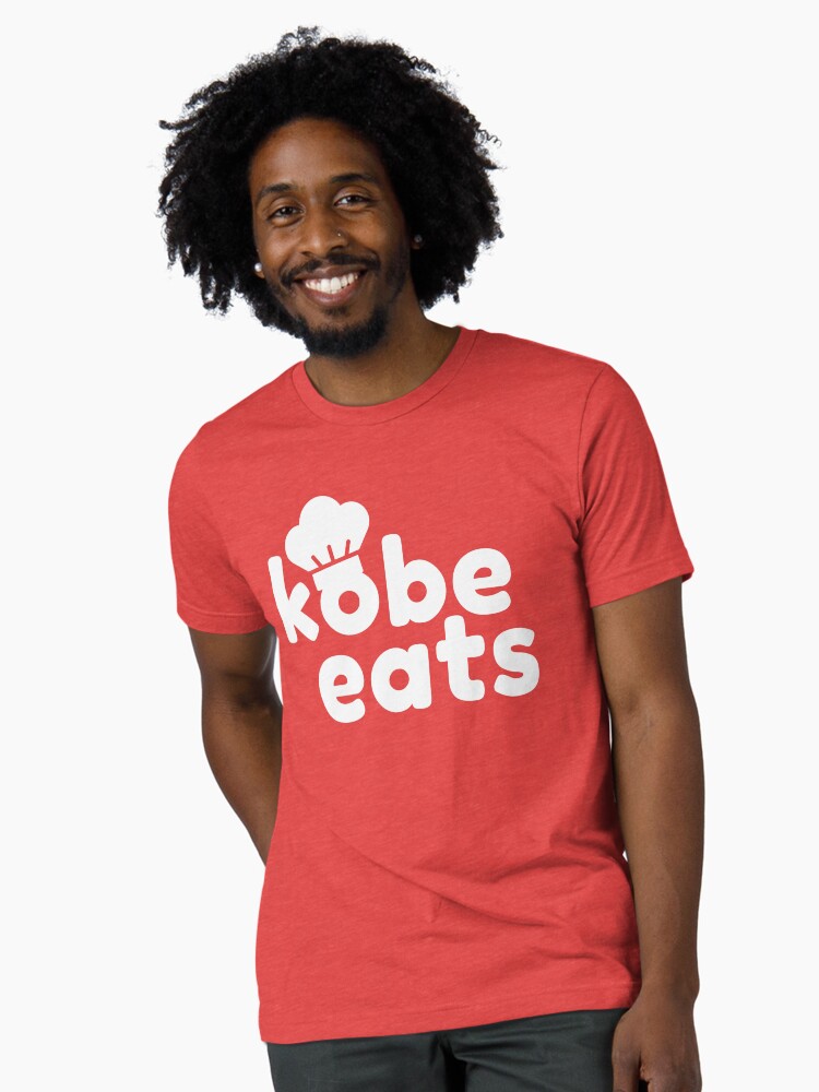 Thumbnail 1 of 7, Tri-blend T-Shirt, Kobe Eats - White designed and sold by ashleywian.