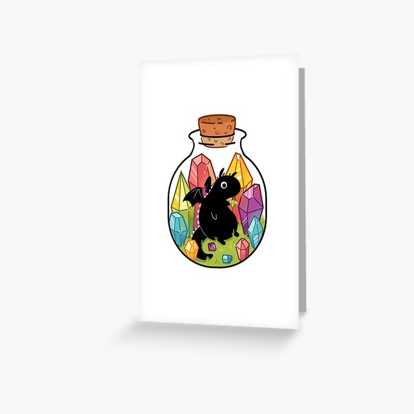 Dragon in a Bottle Greeting Card