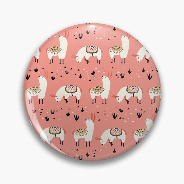 Item preview, White Llamas in a pink desert designed and sold by Lidiebug.