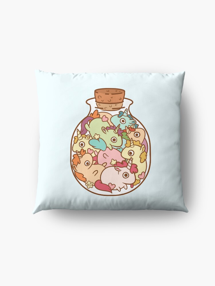 Alternate view of Bottle of Unicorns Floor Pillow