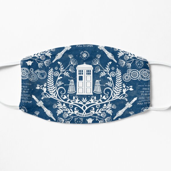 Who Damask Flat Mask