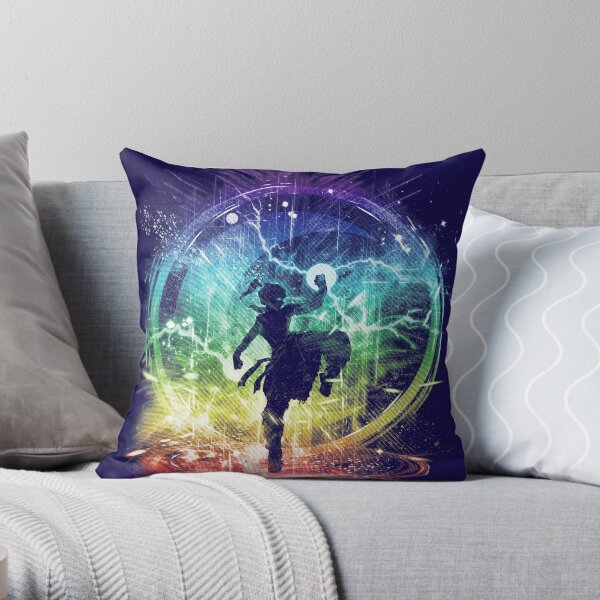 water tribe storm Throw Pillow
