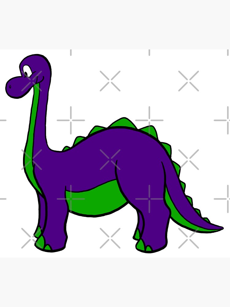 "Purple and Green Dinosaur" Sticker for Sale by CreativeCaldron Redbubble