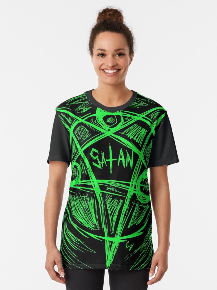 satan pentagram t shirt