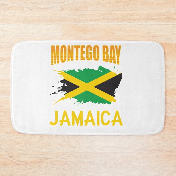 Item preview, Montego Bay Jamaica Jamaican Flag Banner Art Gift designed and sold by TeesByDesign.