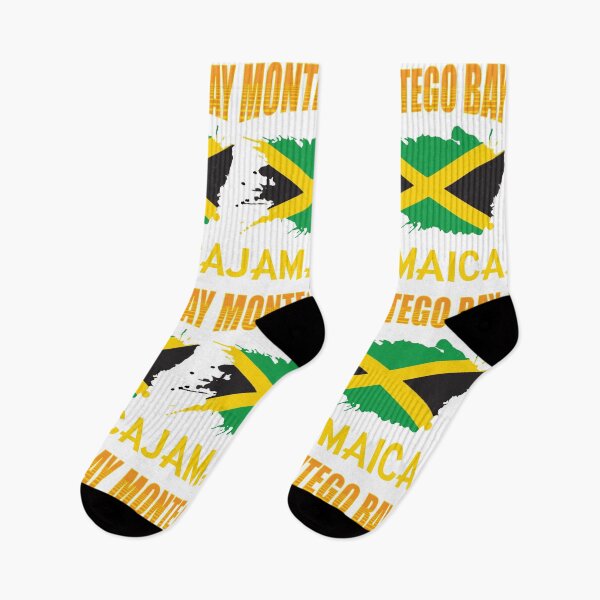 Item preview, Montego Bay Jamaica Jamaican Flag Banner Art Gift designed and sold by TeesByDesign.