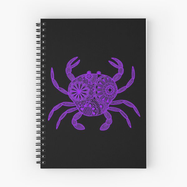 Item preview, Mandala Crab (black and purple inverted) designed and sold by Calen  Picard-Carroll.