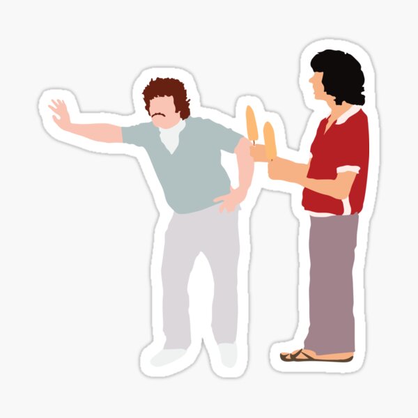 Get that corn outta my face Sticker