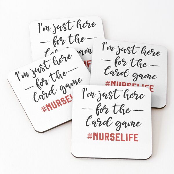 Item preview, Nurse t shirt, Im just here for the card game, Nurse Student, Gift for Nurse, Student Nurse Gift , Nurse Tee  designed and sold by Noussairox.