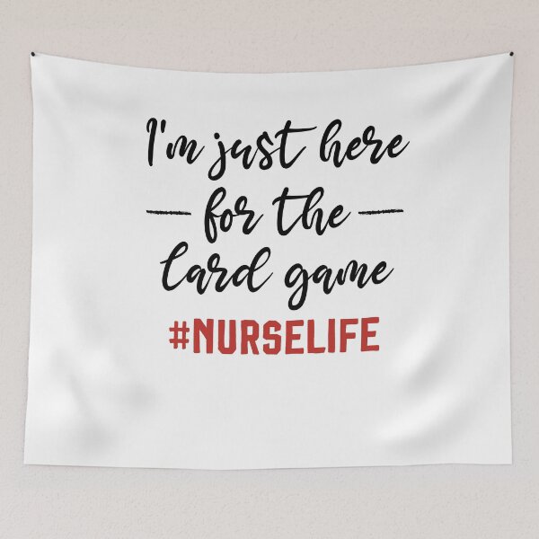 Item preview, Nurse t shirt, Im just here for the card game, Nurse Student, Gift for Nurse, Student Nurse Gift , Nurse Tee  designed and sold by Noussairox.