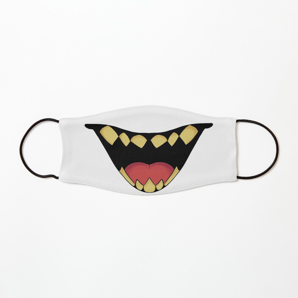 Sharp Teeth Mask By Raytherabbid Redbubble - sharp teeth mask roblox