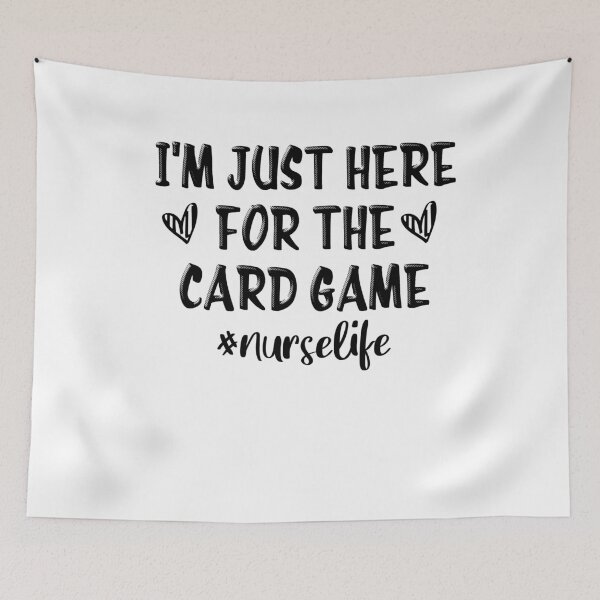 Item preview, Nurse t shirt, Im just here for the card game, Nurse Student, Gift for Nurse, Student Nurse Gift , Nurse Tee  designed and sold by Noussairox.