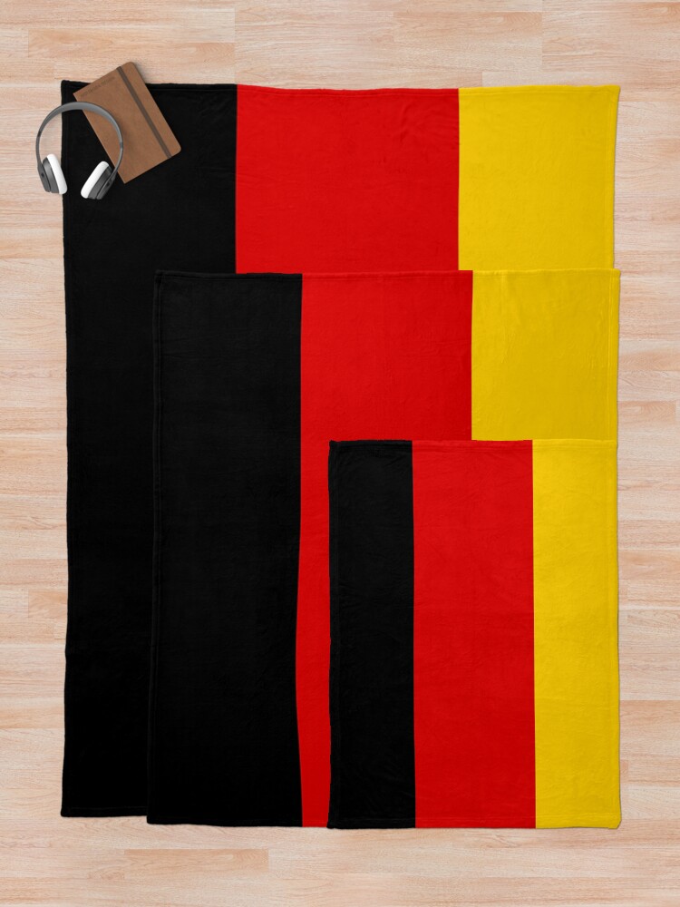 "German Flag Throw Blanket Warm Winter Blanket with Flag of Germany