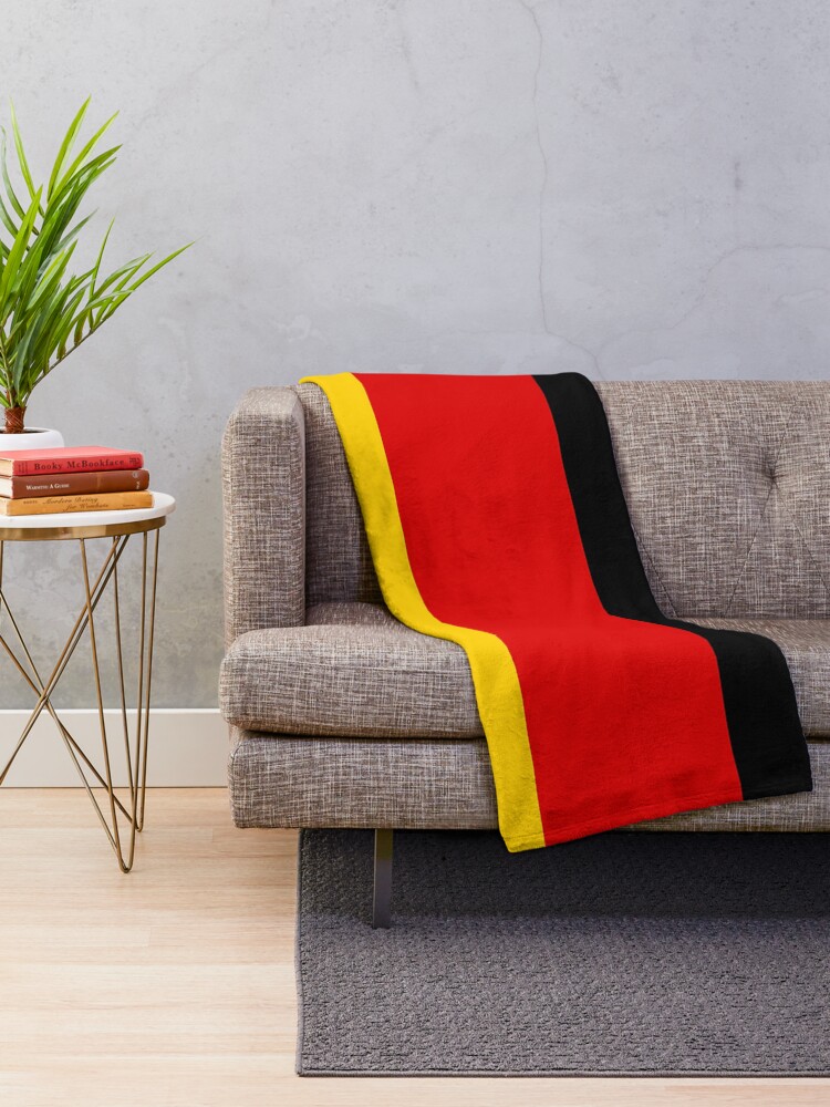 "German Flag Throw Blanket Warm Winter Blanket with Flag of Germany" Throw Blanket for Sale by
