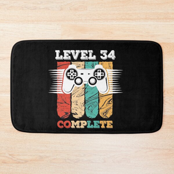 Item preview, Level 34 Complete 34th Birthday - Celebrate 34th Wedding Gift Video Gamer designed and sold by graphicmeyou.