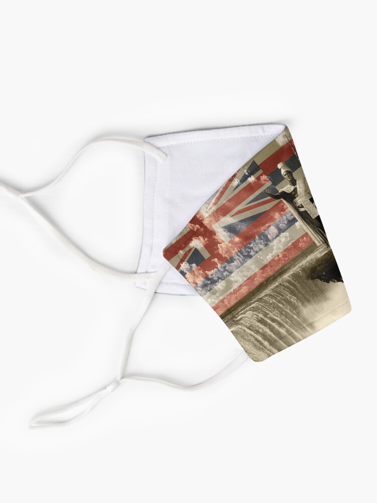 Alternate view of King Kamehameha The Lonely One (Hawai'i Flag) by Hawaii Nei All Day Mask