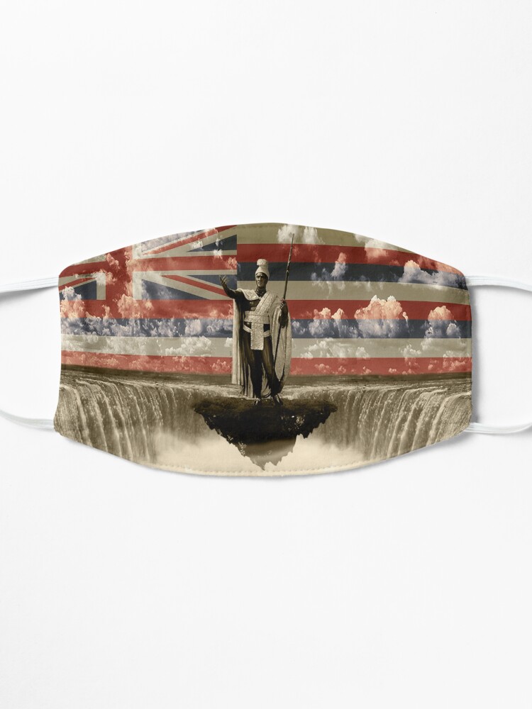 Alternate view of King Kamehameha The Lonely One (Hawai'i Flag) by Hawaii Nei All Day Mask