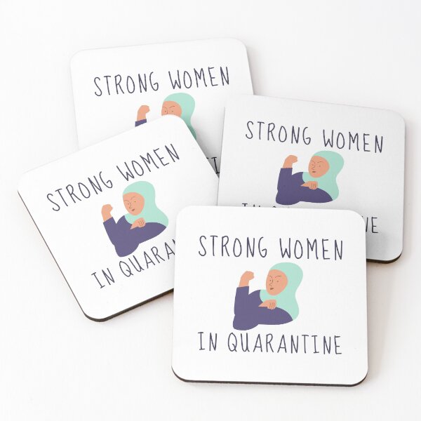 Item preview, Strong Woman Feminist Quarantine Shirt Cute Funny Stay Home Girls Ladies Girl power Pandemic Shirt Nurse Cute Gift Sarcastic Happy Inspirational Motivational Birthday Present designed and sold by EpsilonEridani.