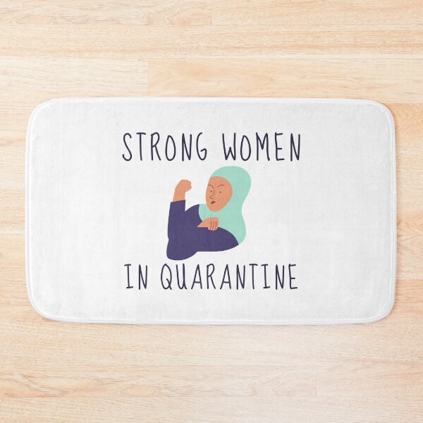 Item preview, Strong Woman Feminist Quarantine Shirt Cute Funny Stay Home Girls Ladies Girl power Pandemic Shirt Nurse Cute Gift Sarcastic Happy Inspirational Motivational Birthday Present designed and sold by EpsilonEridani.