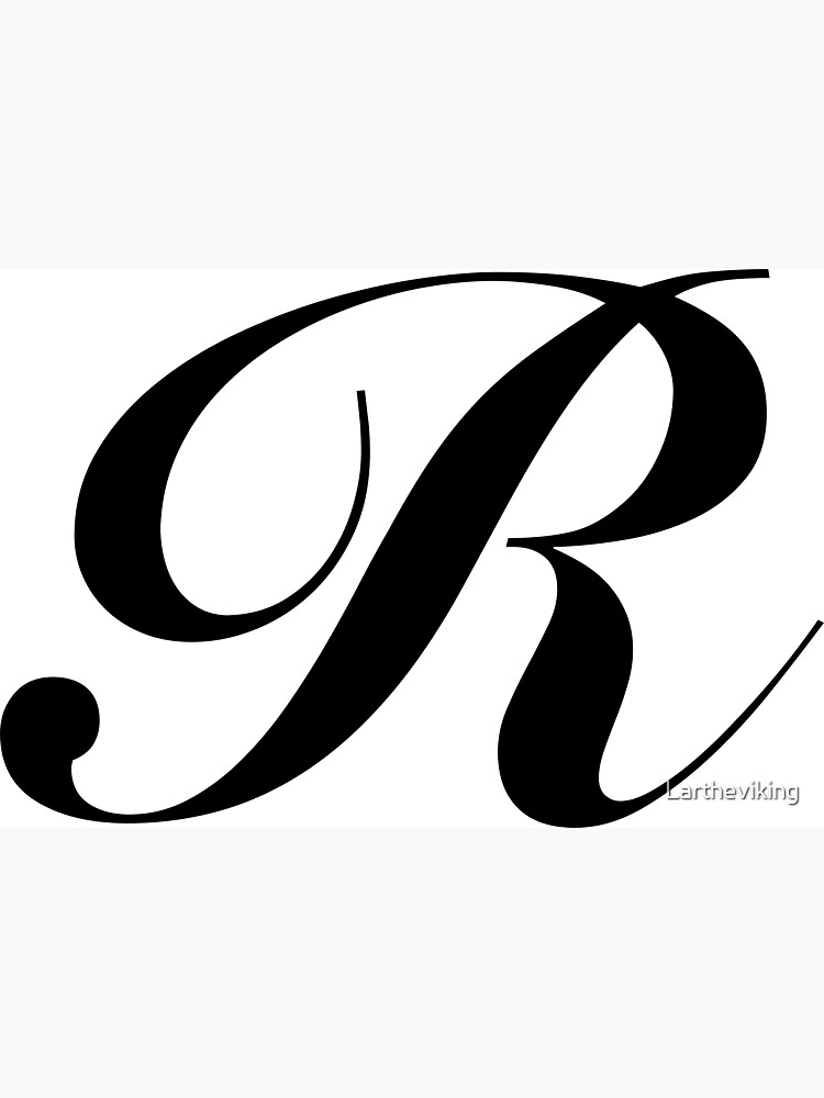 R: Monogram Initial R Notebook, Graffiti & White Brick  