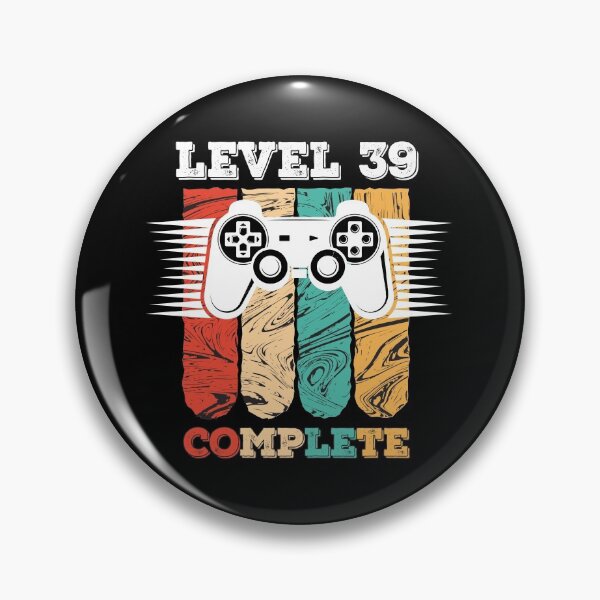 Item preview, Level 39 Complete 39th Birthday - Celebrate 39th Wedding Gift Video Gamer designed and sold by graphicmeyou.