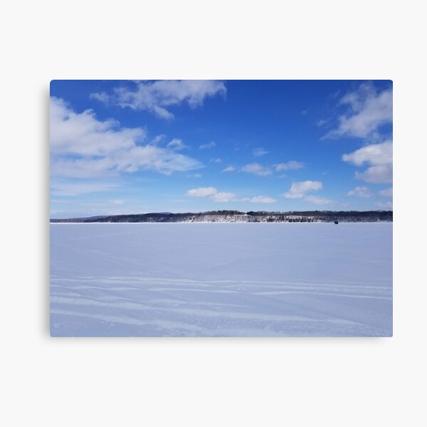 Sky & snow Canvas Print