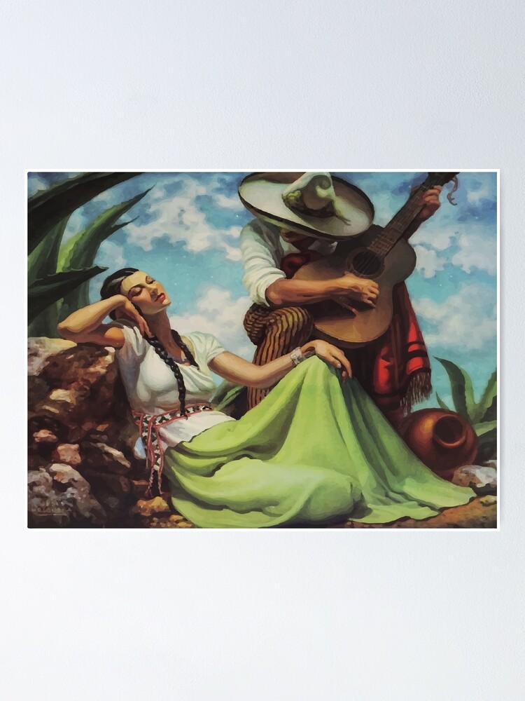 Mexico vintage folk love