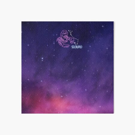 Item preview, Zodiac Scorpio constellation, Star, Galaxy, Nebula, Rainbow designed and sold by GalleryArtField.
