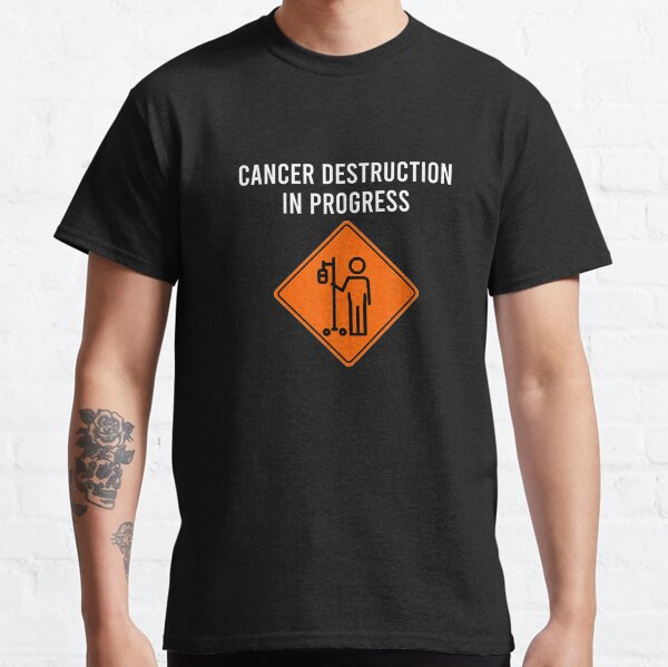Vista previa del artículo con la obra «Broma divertida Día de la quimioterapia Destrucción del cáncer en progreso Meme», diseñado y vendido por JaiaBlanco.