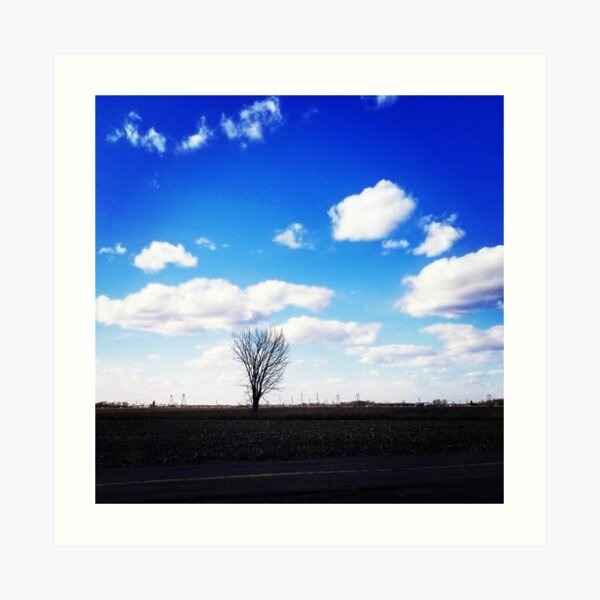Tree sky Art Print