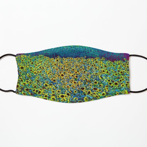 Acid Sunflowers Kids Mask