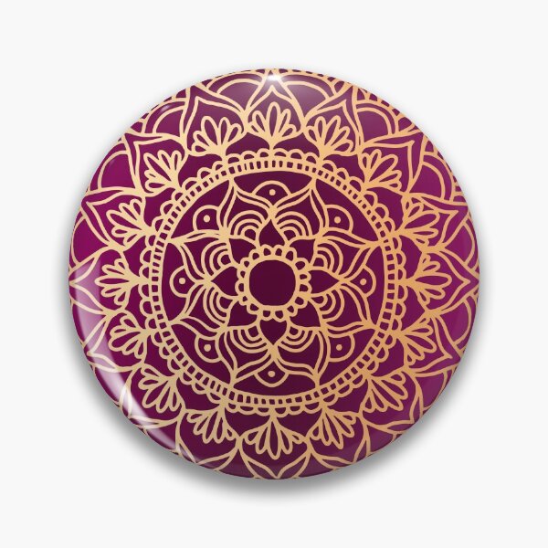 Item preview, Pink and Gold Mandala Pattern designed and sold by Julie Erin Designs.
