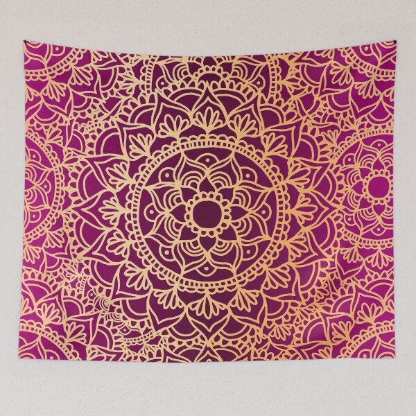 Item preview, Pink and Gold Mandala Pattern designed and sold by Julie Erin Designs.