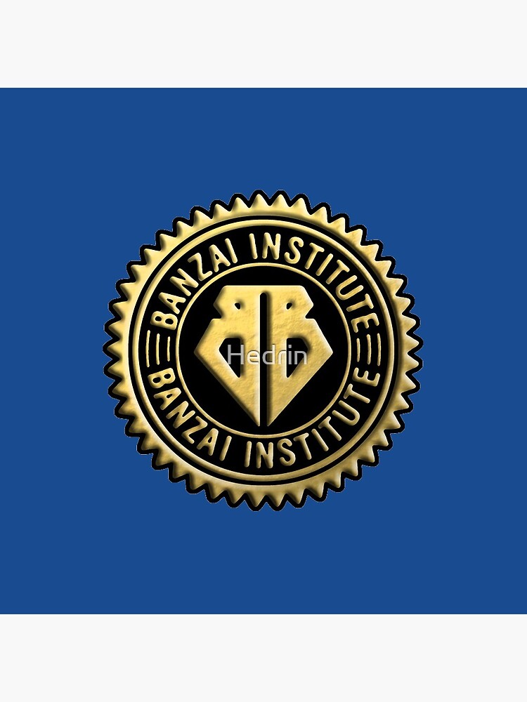 Disover Buckaroo Banzai Institute Gear Logo Gold Seal Pin Button