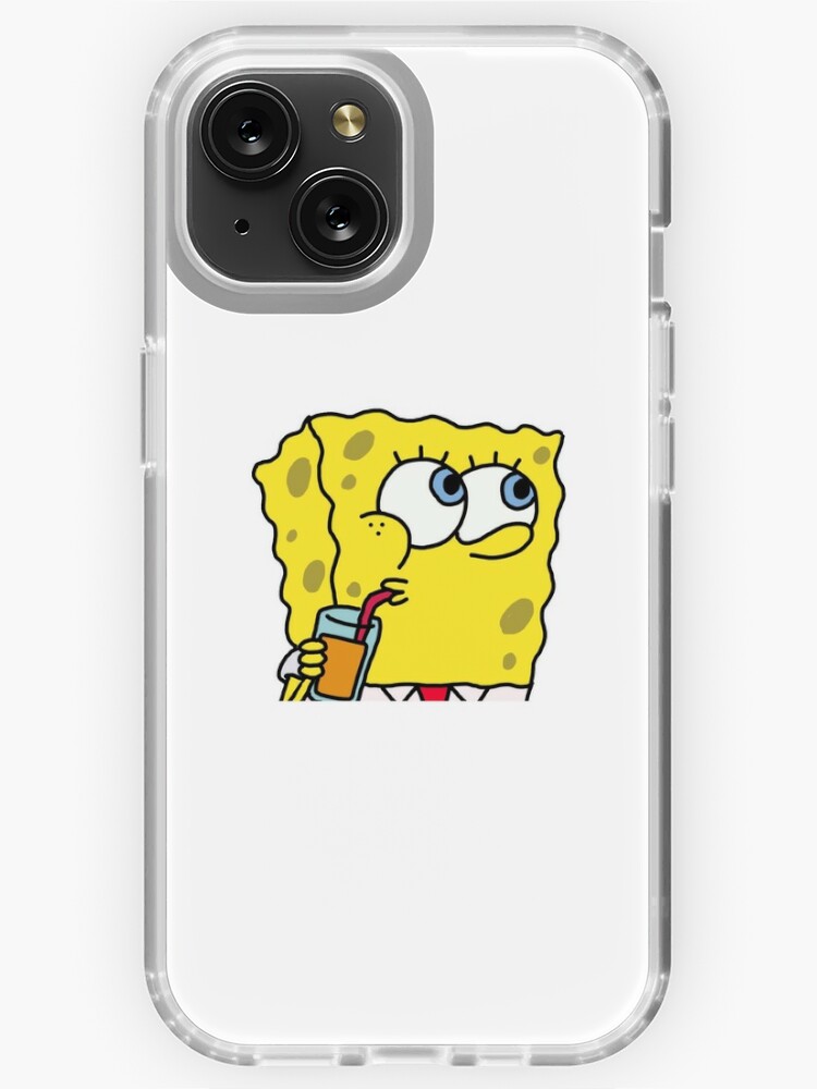 Spongebob Sipping Drink Sticker for Sale by I K