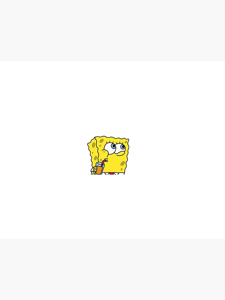 Spongebob Sipping Drink Sticker for Sale by I K